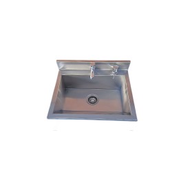 Lavatório Com 01 torneira e Dosador 50cm - Construinox